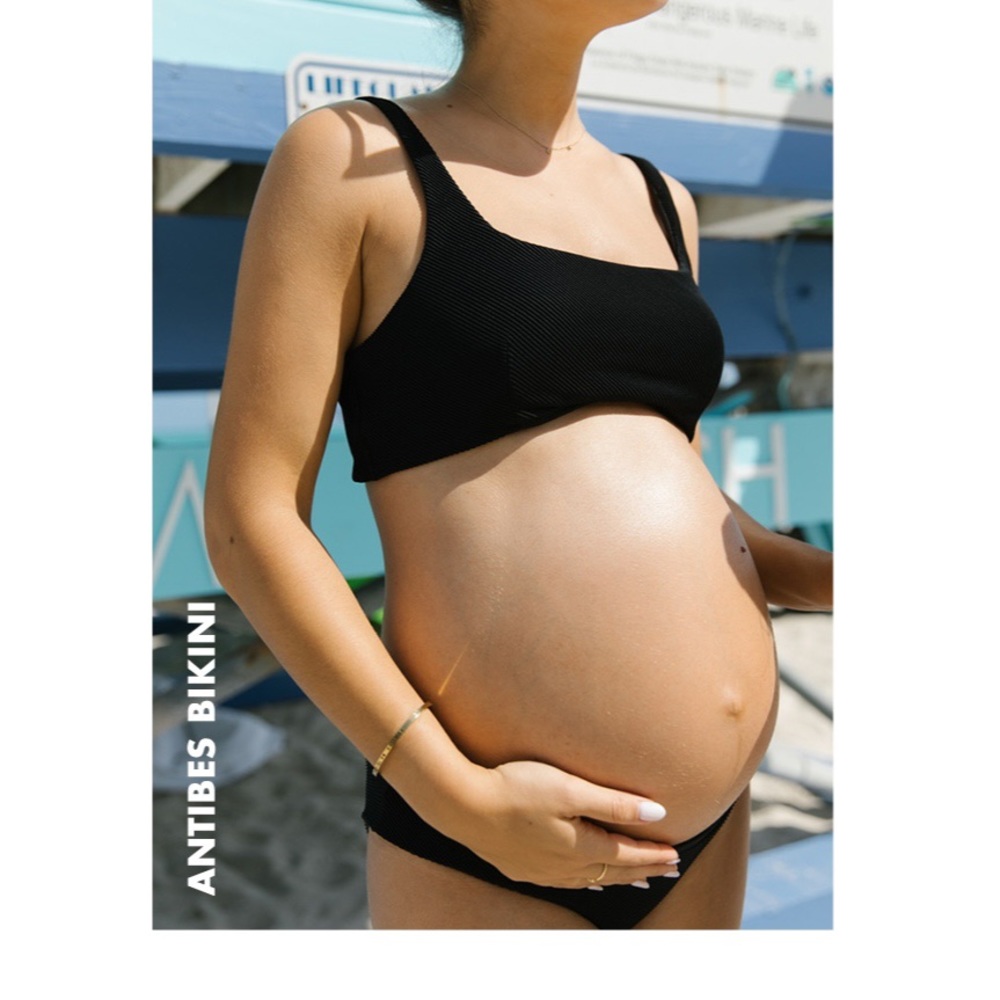 New Hatch Antibes ribbed bikini in black